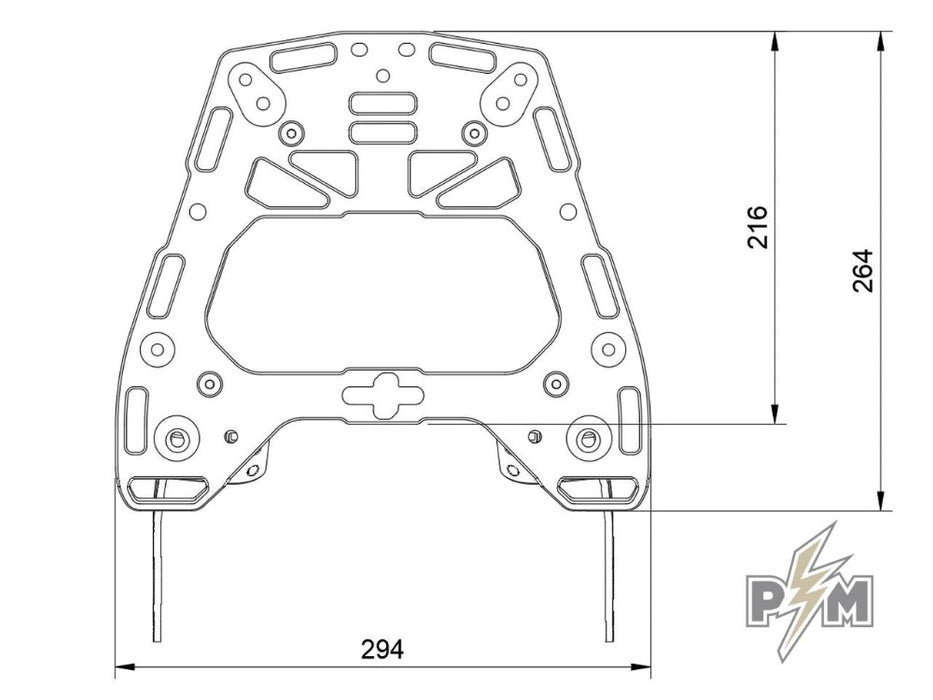 PerunMoto - Ducati DX - Tail Rack V2.0