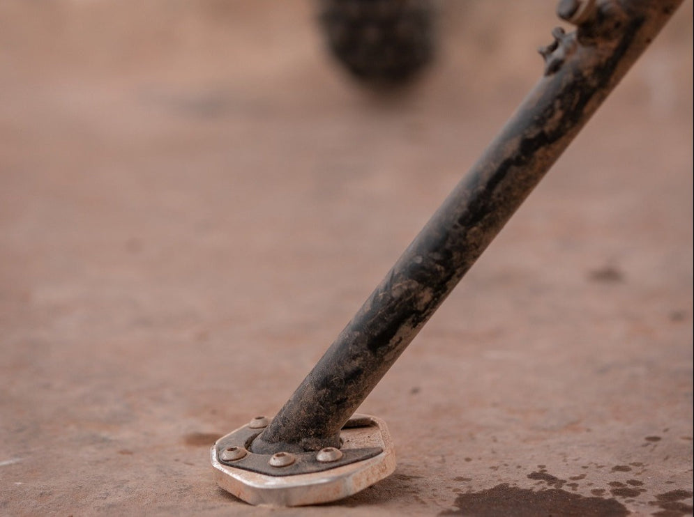 Round Side Stand Foot Extension — Vanasche Motorsports